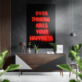 Over Thinking Brushed Aluminium Dibond Wall Art.